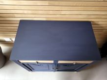 Commode art déco vintage avec pieds cannelés