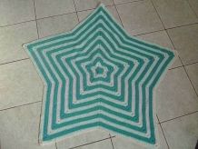 plaid  enfant  étoile crochet, vintage