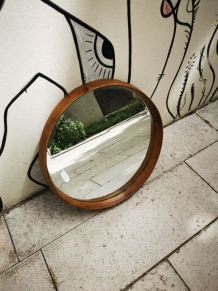 Miroir en bois 
