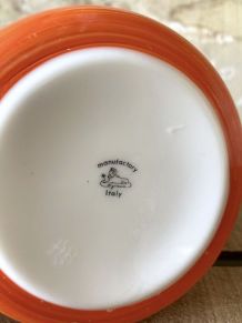 Pot à épices orange Manufactory Egizia Italy
