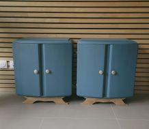 Paire de chevets art déco pieds moustache