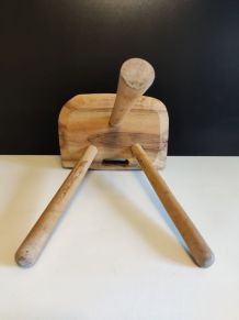 tabouret en bois brut