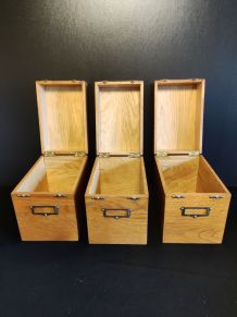 boites de rangement en bois