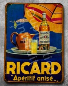 Plaque métal vintage Ricard