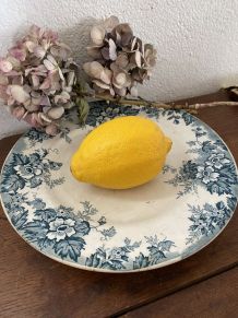 Plat sur pied en terre de fer modèle Marie Louise.