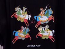 Vintage NEUF T-shirts chevaux polo jodhpur museum shop india