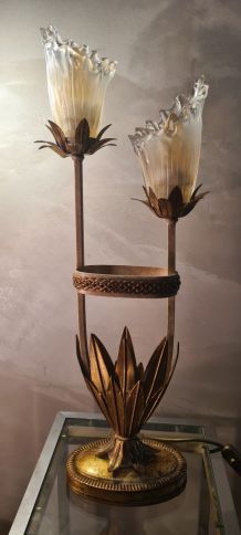 lampe 1960 a 70     dising italien tres belle patine 66x24