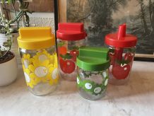 4 pots Henkel vintage 