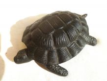 tortue , cendrier  en  métal , vintage