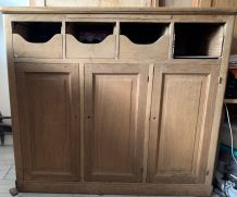 Meuble de métier en chêne massif