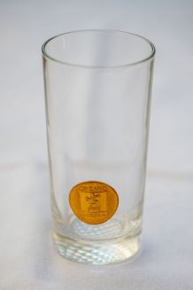 Verre Cinzano médaillon doré Verona - années 70