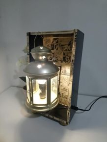 Lampe à poser récup upcycling "Lanterne"