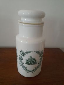 Pot apothicaire verre opale made italy