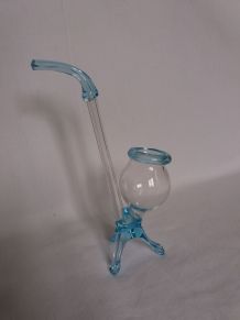 Verre pipe à liqueur en verre soufflé