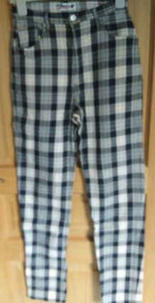 Pantalon à carreaux taille S (34/36) Vintage