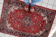 Tapis vintage Persan Hamadan fait main, 1C1026