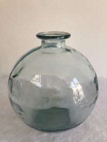Bonbonne en verre épais, vase, décoration