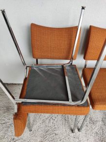 chaises vintage tissu