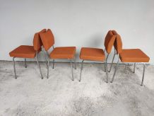 chaises vintage tissu