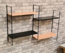 Etagere string style tomado 1960  a 70 metal 4 tablettes ora