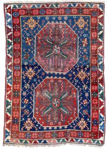 Tapis ancien Caucasien Shirvan fait main, 1P101