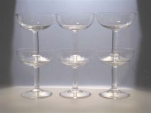 Set de 6 coupes à champagne