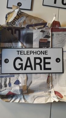 Plaque émaillée sncf