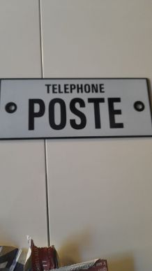 Plaque émaillée sncf