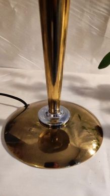 lampe champignon Métal doré Style paquebot ,en état de fonct