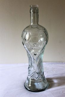 Bouteille en verre vintage Coupe du Monde de fo