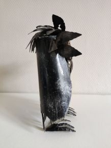 hibou en métal style Curtis Jere