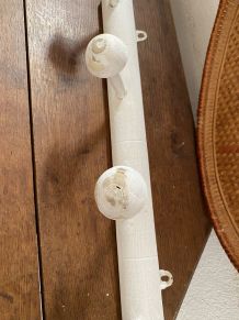 Portemanteau mural en bois années 40.