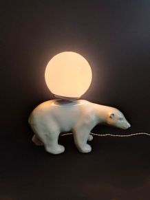 lampe ours céramique