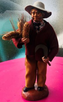 Santon de Provence, ramasseur de blé, Devillaine