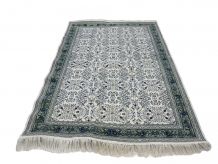Vintage tapis persan oriental tunisien en laine nouée main