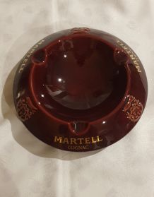 cendrier Matell Cognac rouge grenat