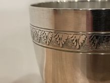 Timbale en métal argenté Noël Collet