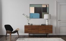 Tableau abstrait vert