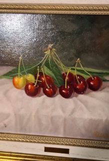 tableau de perez enero   signé natures mortes , h49x55 tres 