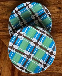 4 Assiettes à dessert vintage en faïence