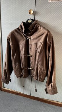 Blouson Gely cuir marron T3