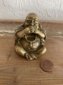Bouddha rieur en laiton.