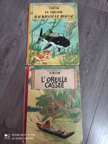 Lot de 2 BD Tintin 1959