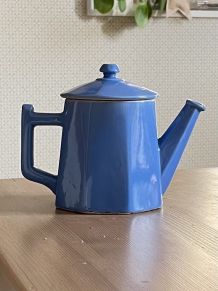 Cafetière bleue vintage années 50