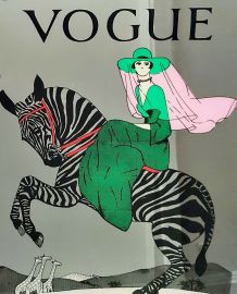 Grand Miroir Vogue des années 70′.
