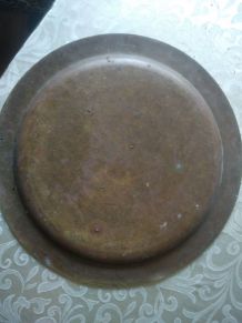plateau de cuivre marocain fait à la main 