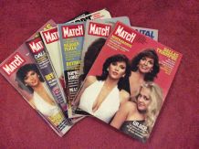 Lot de 6 Paris Match Dallas années 80