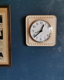 Horloge céramique vintage pendule murale silencieuse Quarz