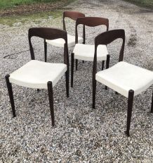 Suite de chaises scandinaves 