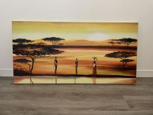 Tableau peinture sur toile Afrique